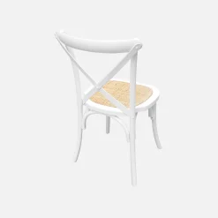 Silla de bistró vintage de madera, set de 2