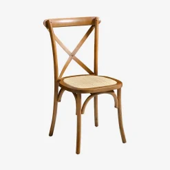 Silla de bistró vintage de madera, set de 4