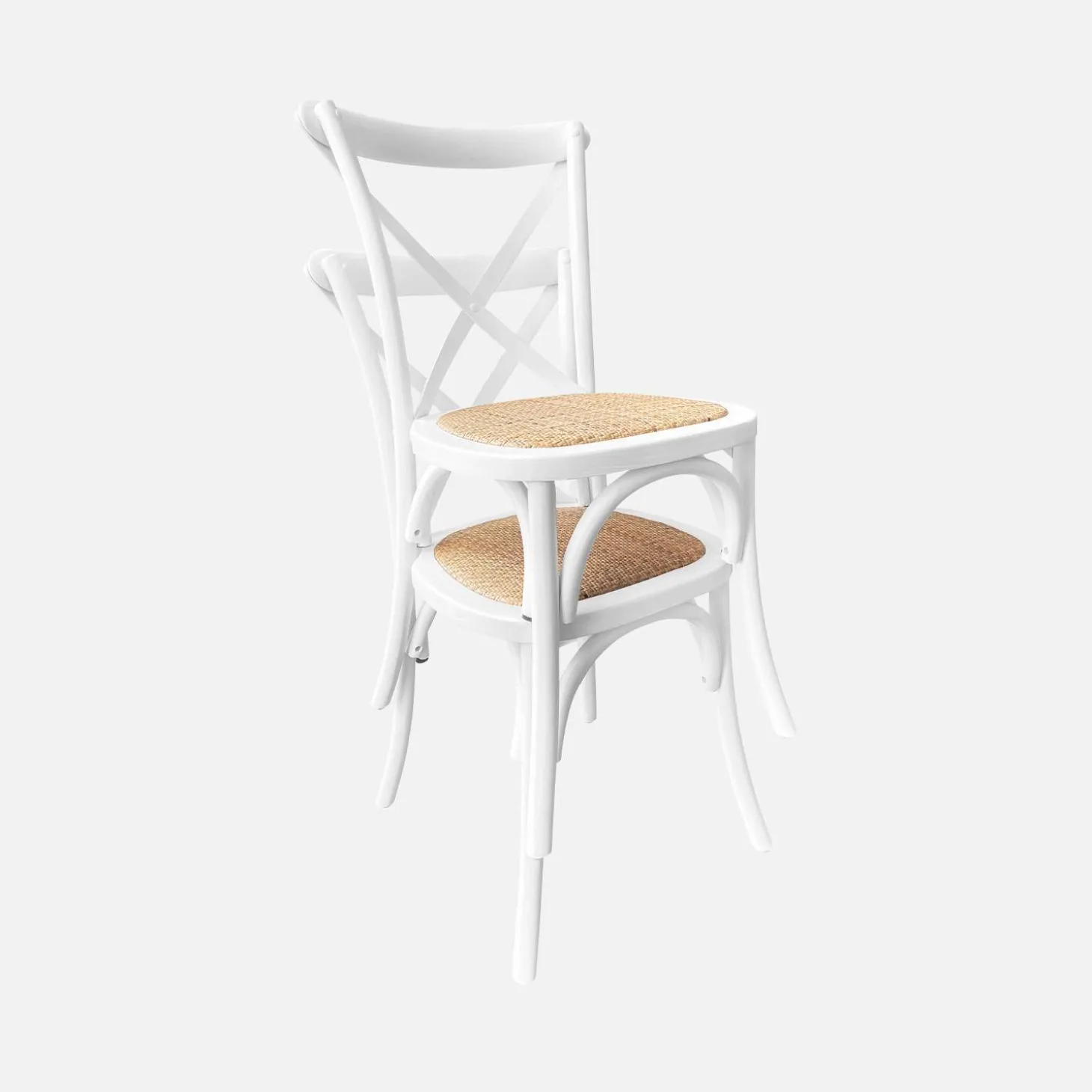 Silla de bistró vintage de madera, set de 4