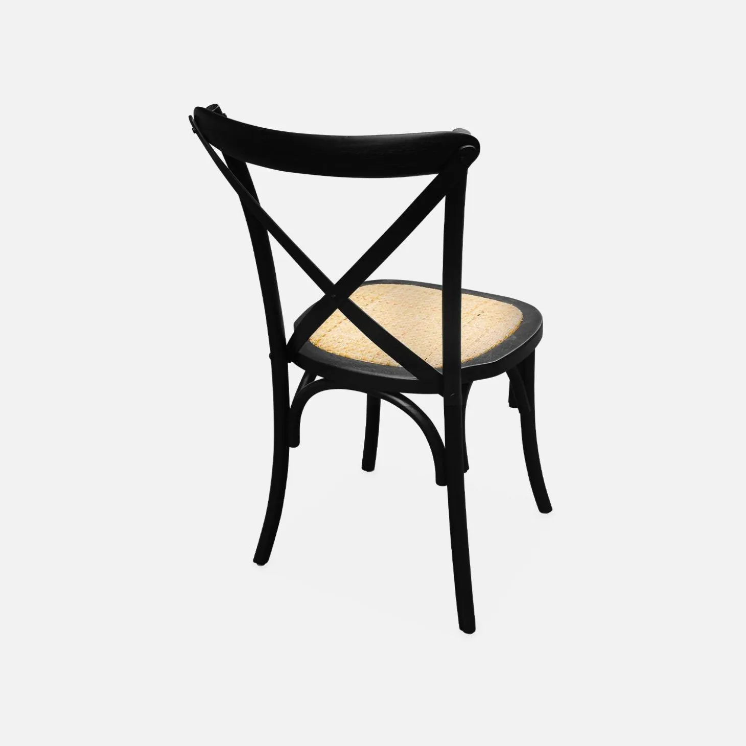 Silla de bistró vintage de madera, set de 4