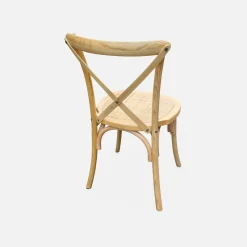 Silla de bistró vintage de madera, set de 2