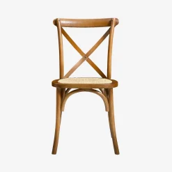 Silla de bistró vintage de madera, set de 2