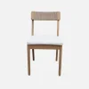 Silla de jardín de acacia y cuerda, set de 4