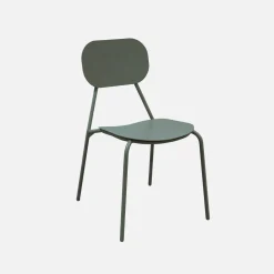 Silla de jardín de aluminio, set de 4