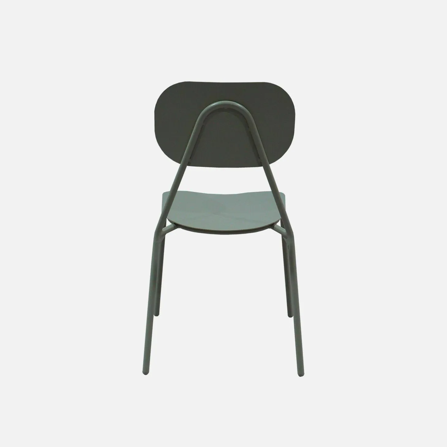 Silla de jardín de aluminio, set de 4