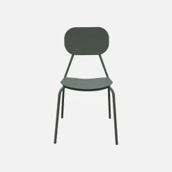 Silla de jardín de aluminio, set de 4