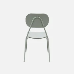 Silla de jardín de aluminio, set de 4