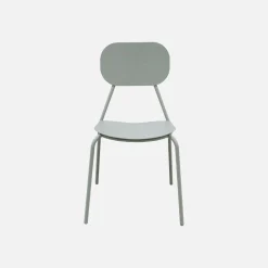 Silla de jardín de aluminio, set de 4