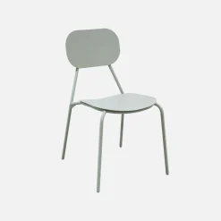 Silla de jardín de aluminio, set de 4