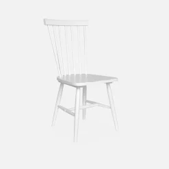 Silla de madera de hevea, set de 2