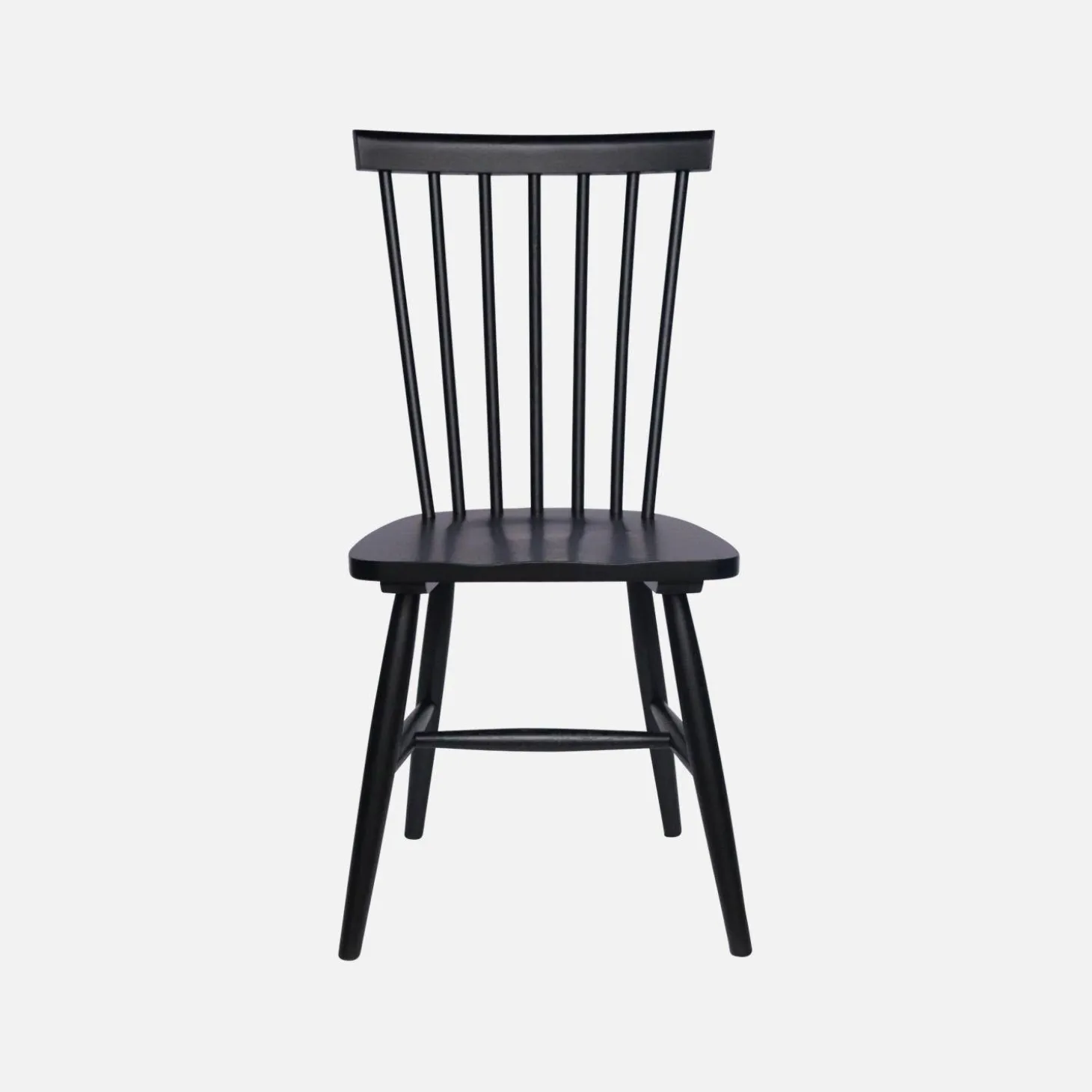 Silla de madera de hevea, set de 4