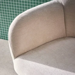 Silla de oficina con ruedas ajustable metal y tela