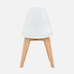 Silla escandinava infantil de madera de haya, set de 2