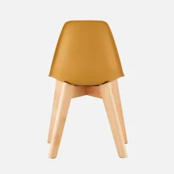 Silla escandinava infantil de madera de haya, set de 2