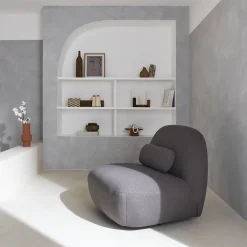 Silla giratoria 360° borreguito texturizada