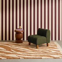 Silla infantil de madera de hevea y borreguito
