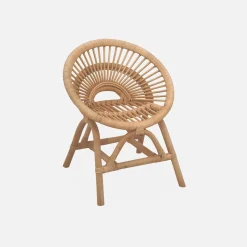 Silla infantil de ratán