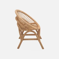 Silla infantil de ratán
