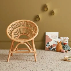 Silla infantil de ratán