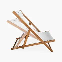 Silla plegable de madera de eucalipto, set de 2