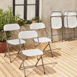 Sillas plegables para eventos, set de 6