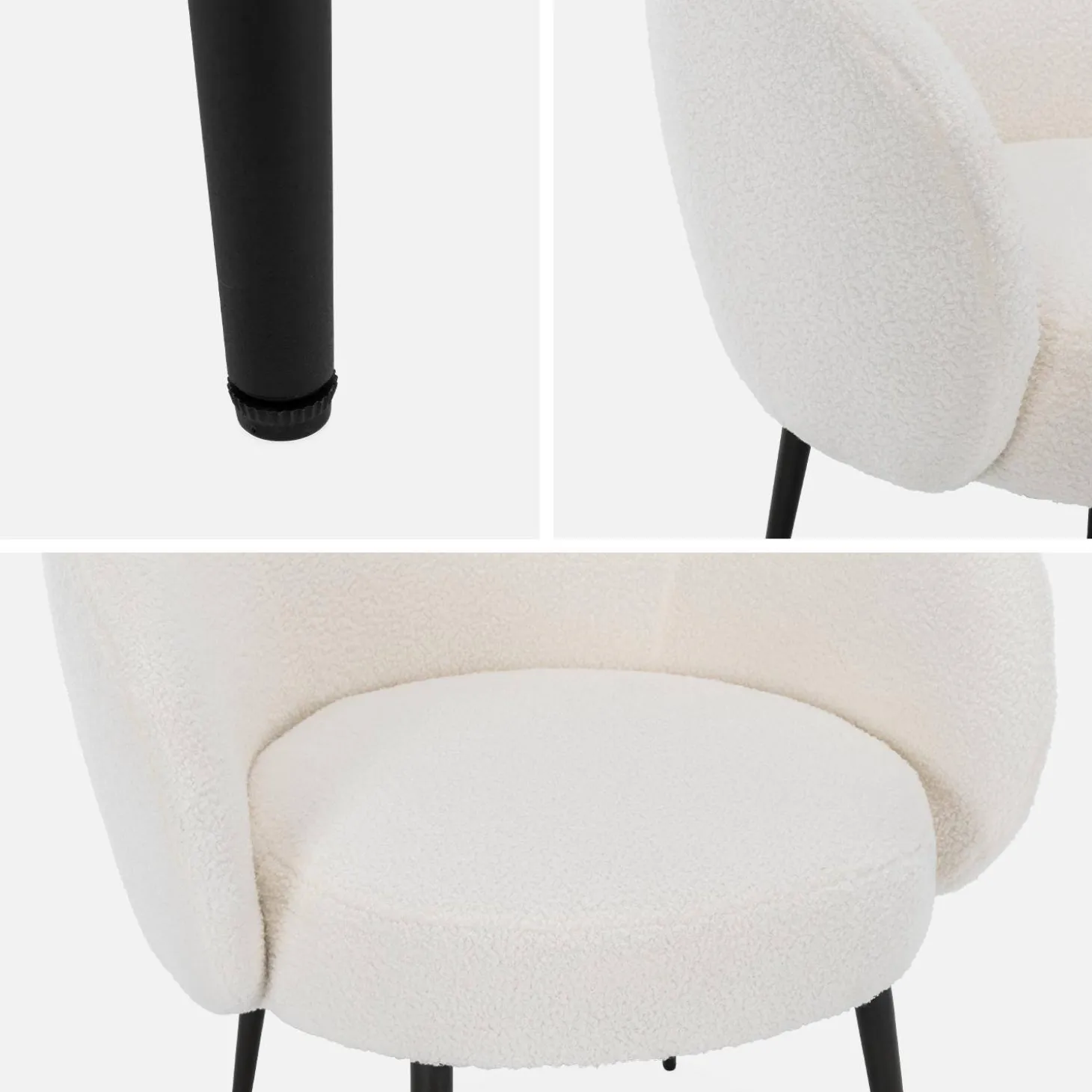 Sillón borreguito de diseño acogedor