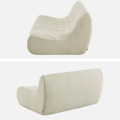 Sillón borreguito texturizada, 2 plazas