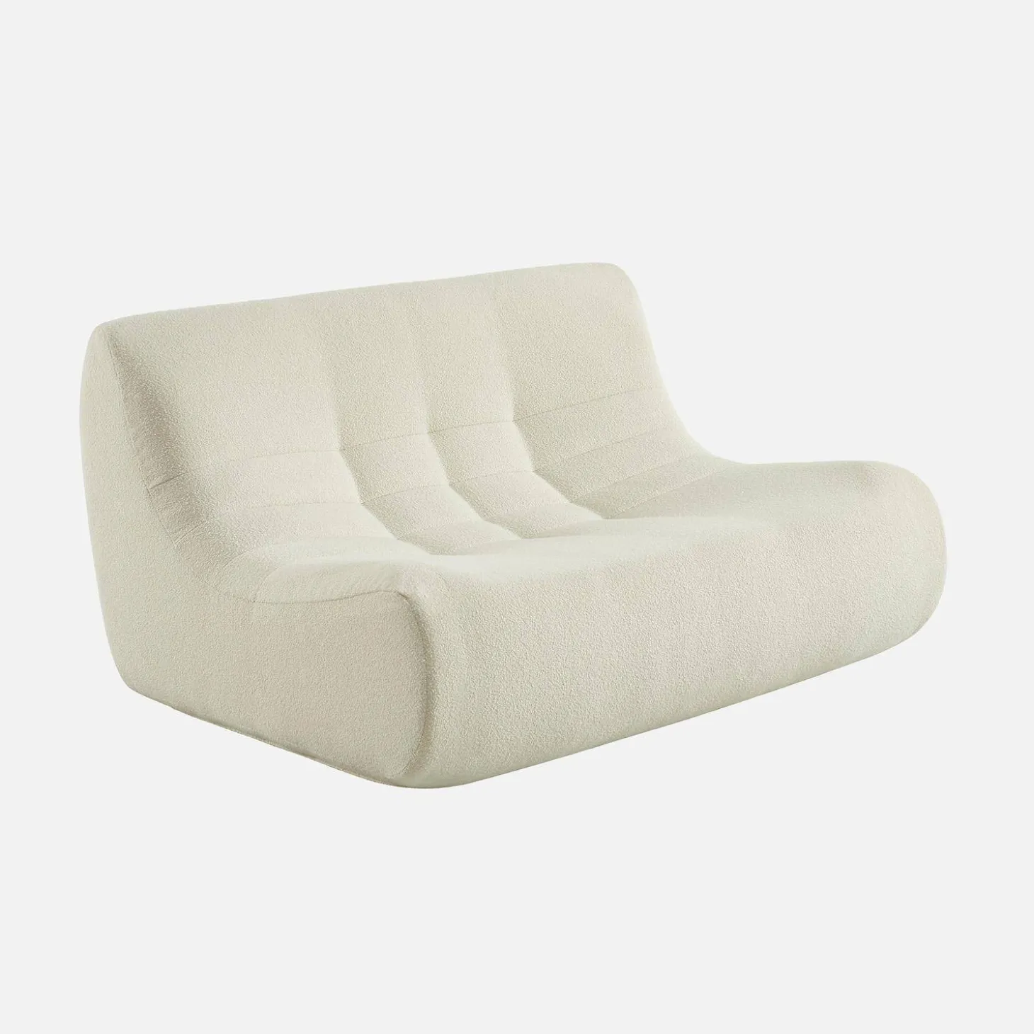 Sillón borreguito texturizada, 2 plazas