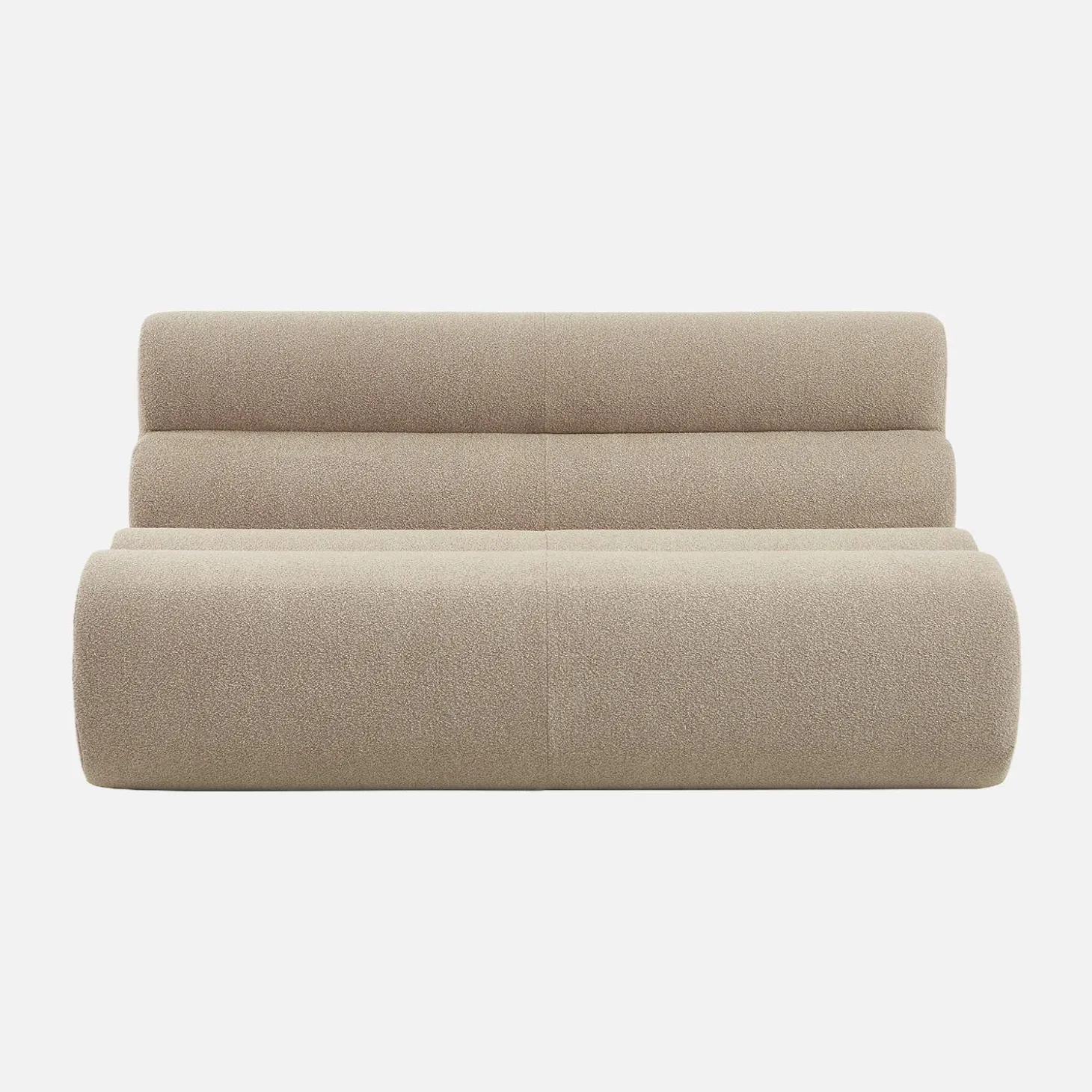 Sillón borreguito texturizado, 2 plazas