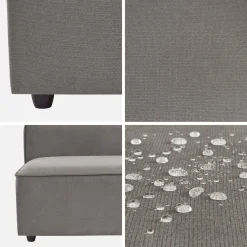 Sillón con asiento, módulo para sofá modular