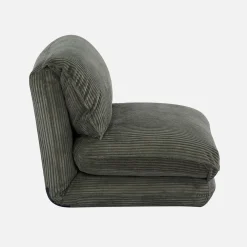 Sillón convertible de pana gruesa