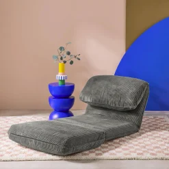 Sillón convertible de pana gruesa