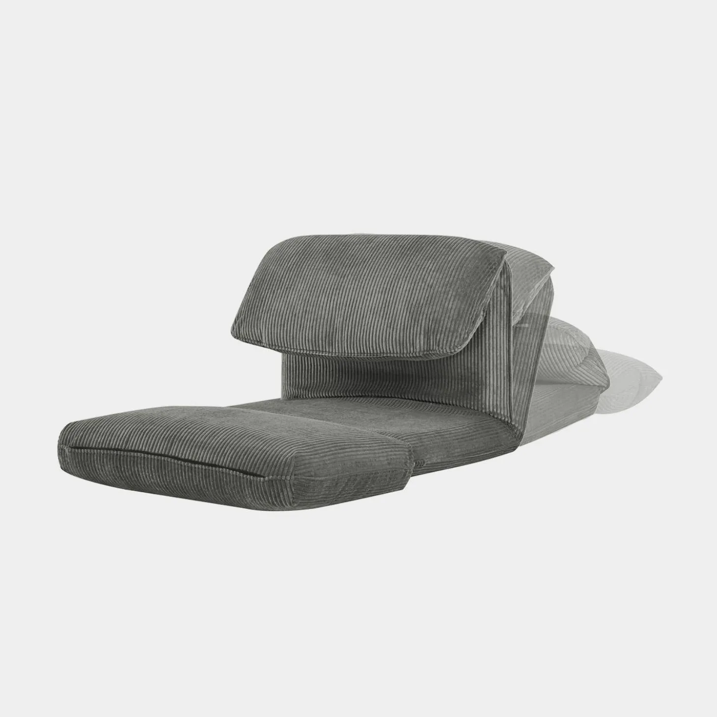 Sillón convertible de pana gruesa