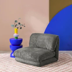 Sillón convertible de pana gruesa
