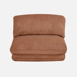 Sillón convertible de pana gruesa