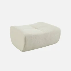 Sillón de borreguito texturizada con reposapiés