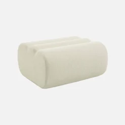 Sillón de borreguito texturizada con reposapiés
