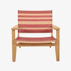 Sillón de jardín de madera de acacia y resina