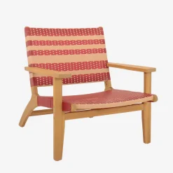 Sillón de jardín de madera de acacia y resina