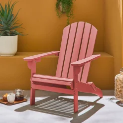 Sillón de madera de acacia con reposabrazos