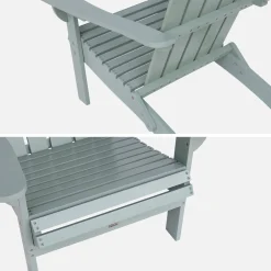 Sillón de madera de acacia con reposabrazos