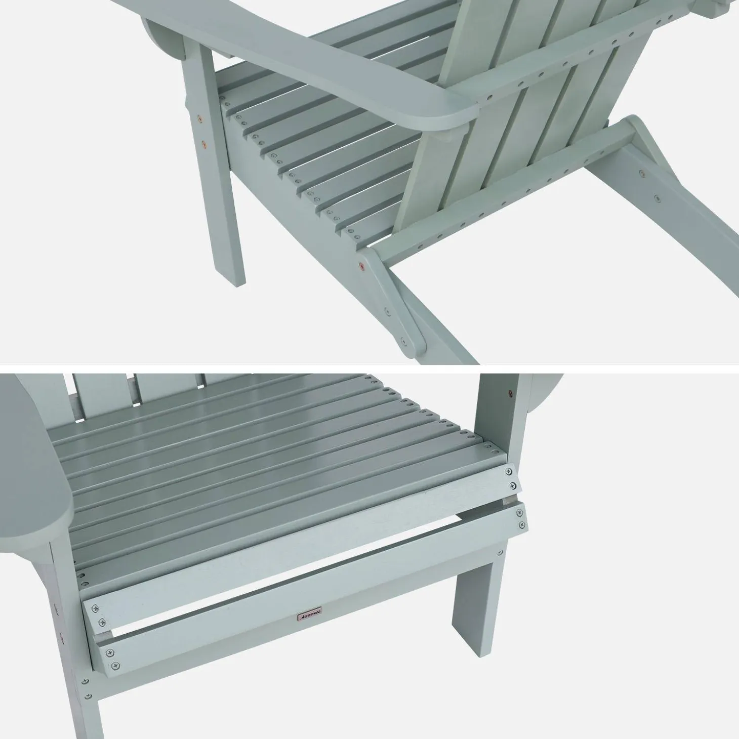 Sillón de madera de acacia con reposabrazos