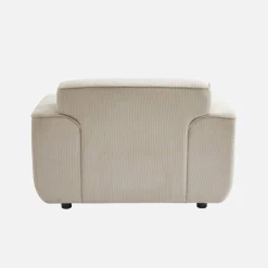 Sillón de pana con cojín
