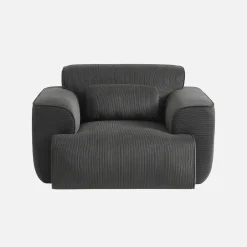 Sillón de pana con cojín
