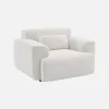 Sillón de tela borreguito con cojín incluido