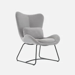 Sillón de tela con cojín