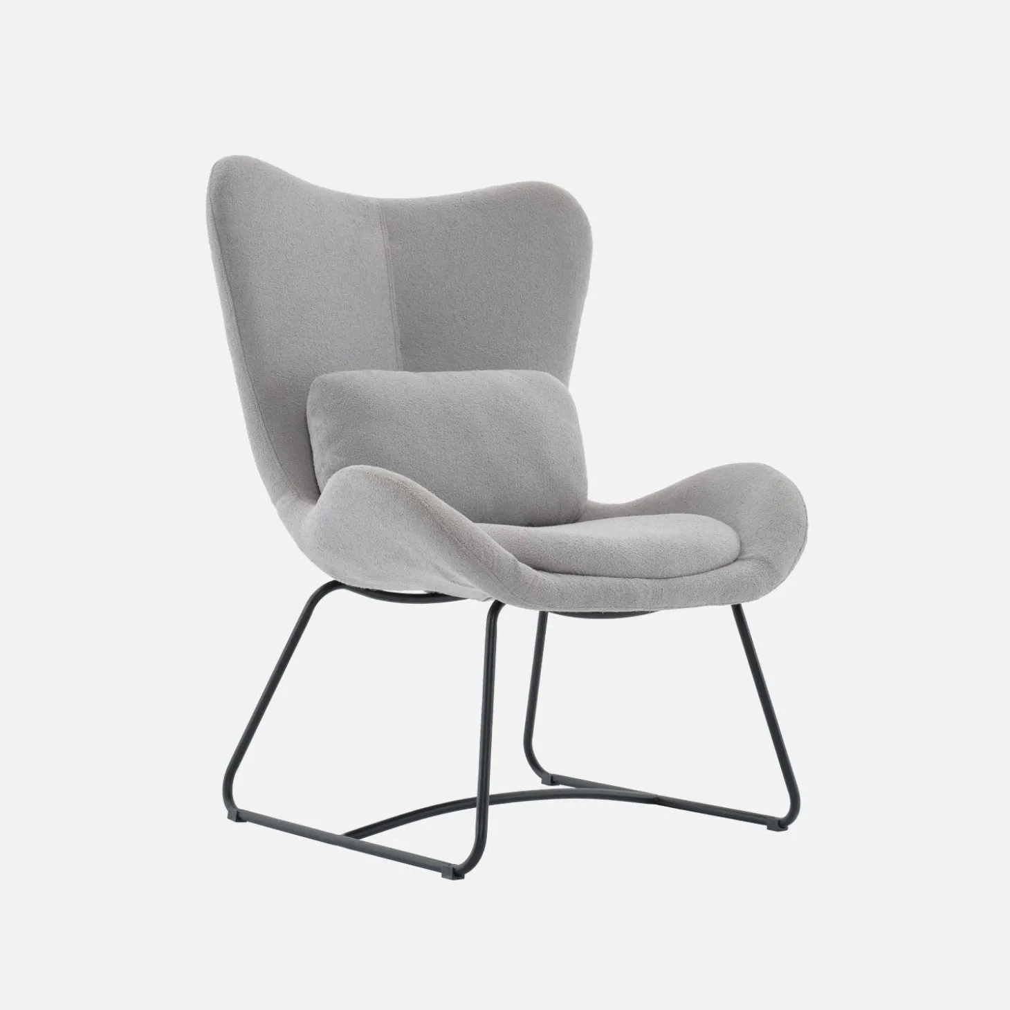 Sillón de tela con cojín