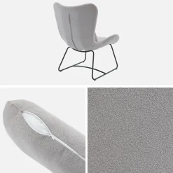 Sillón de tela con cojín