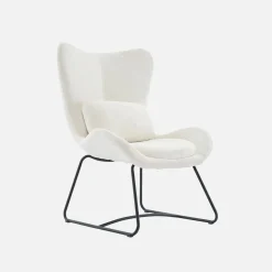 Sillón de tela con cojín