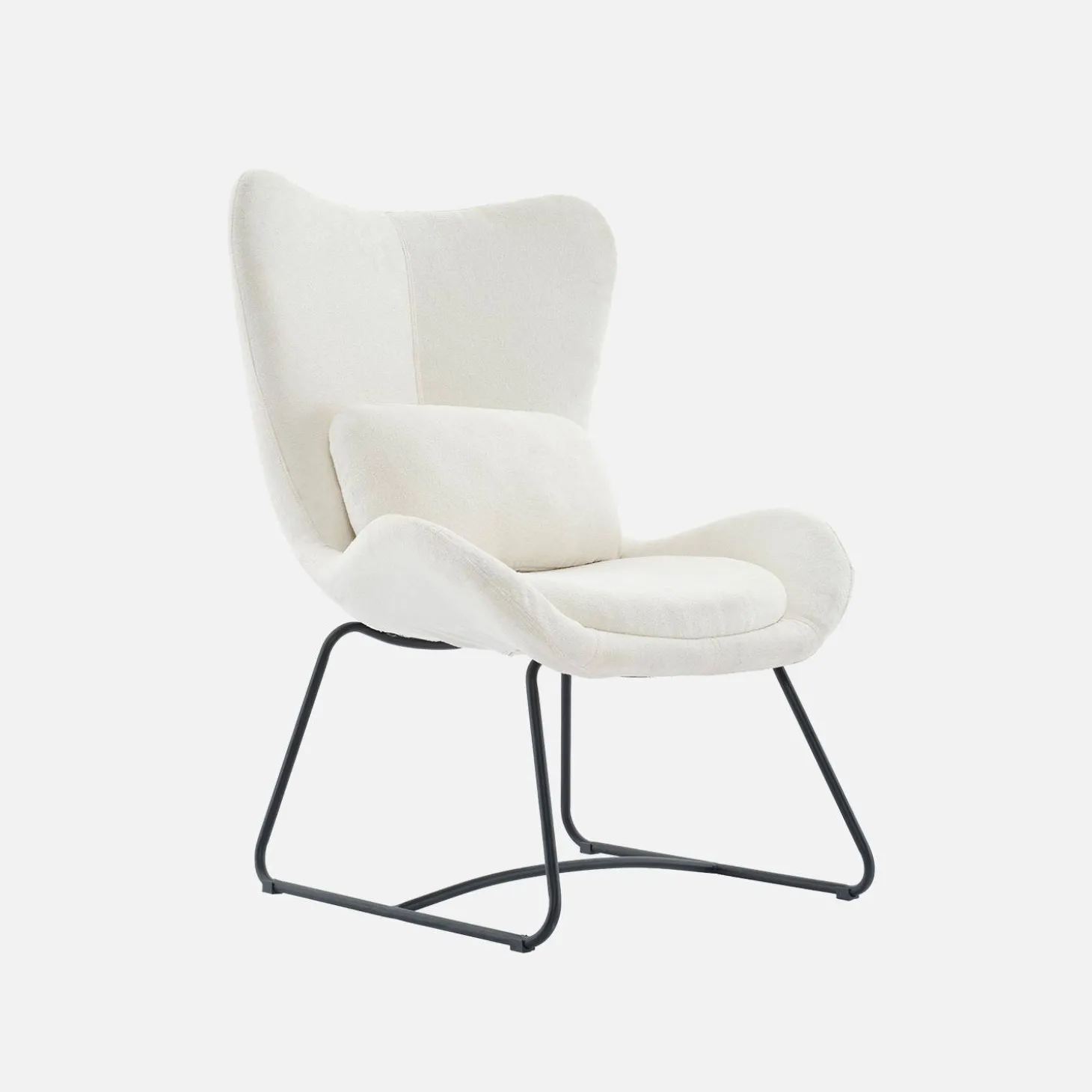 Sillón de tela con cojín
